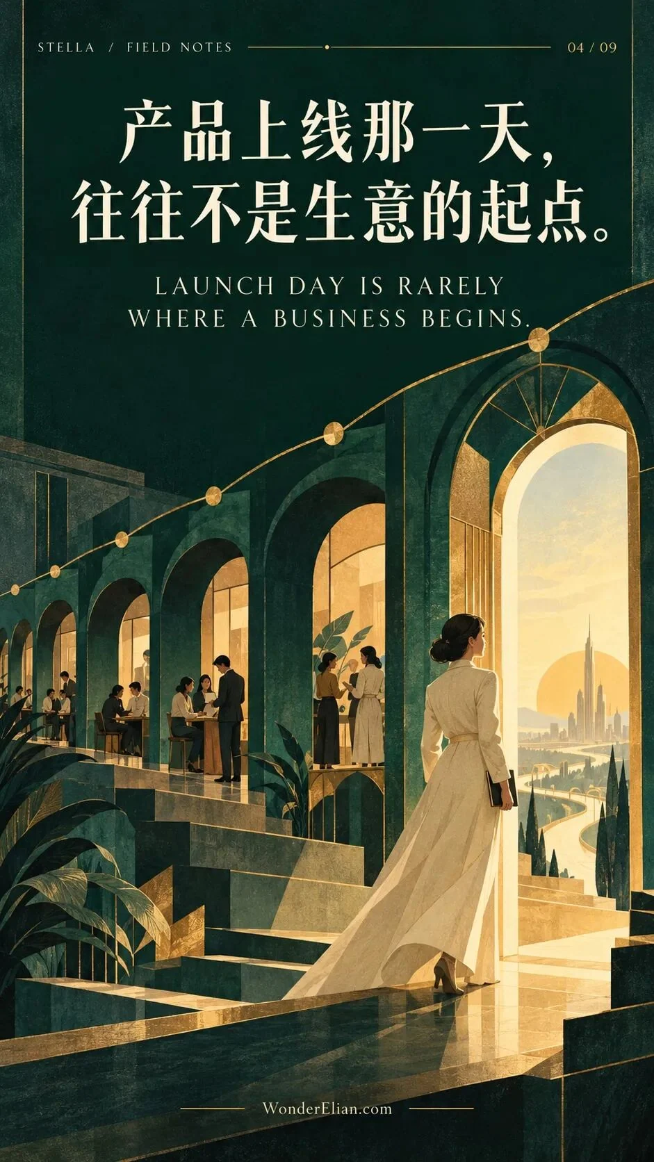 Launch day is rarely where a business begins.