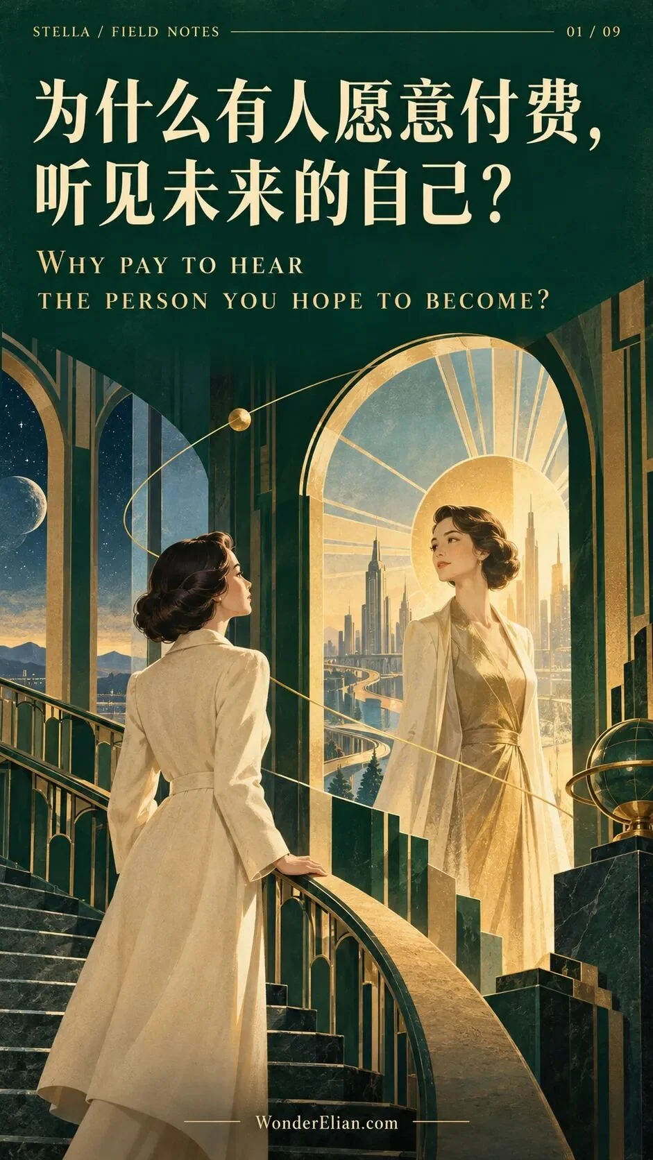 Why pay to hear the person you hope to become?