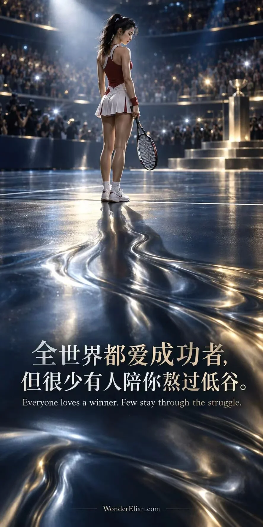 全世界都爱成功者，但很少有人陪你熬过低谷。