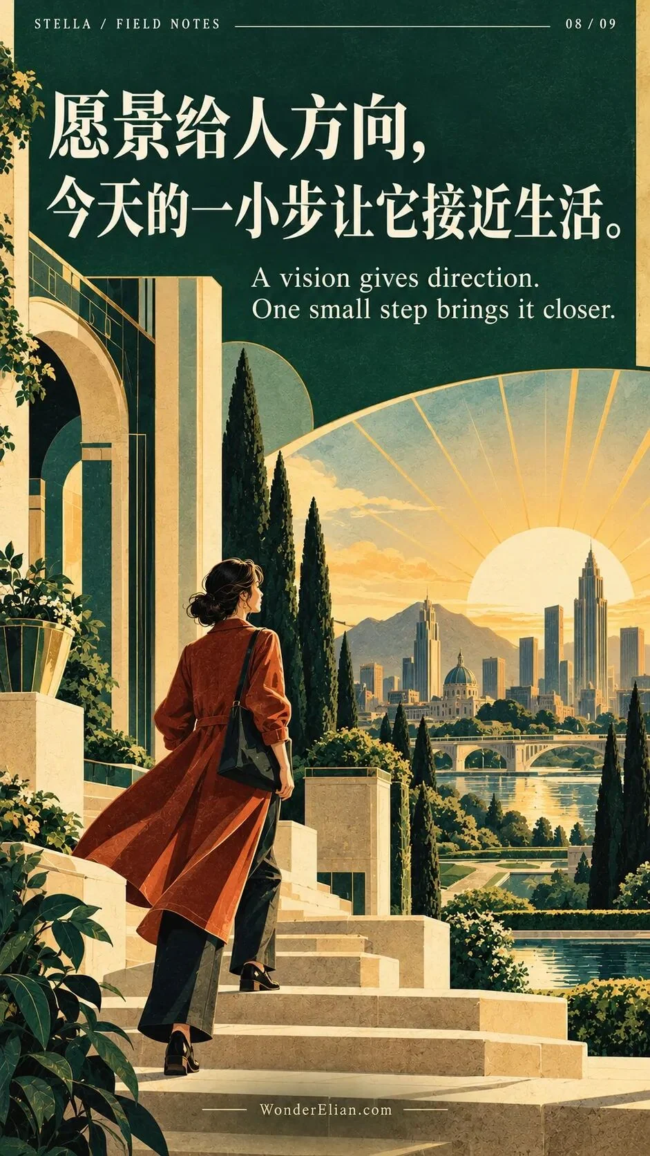A vision gives direction; one small step brings it closer.