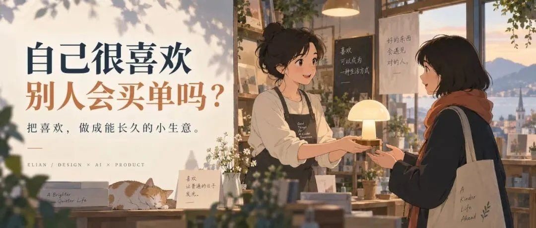You love it. Will anyone pay for it? Turning something you care about into a small business that can last. The original artwork contains Chinese text.
