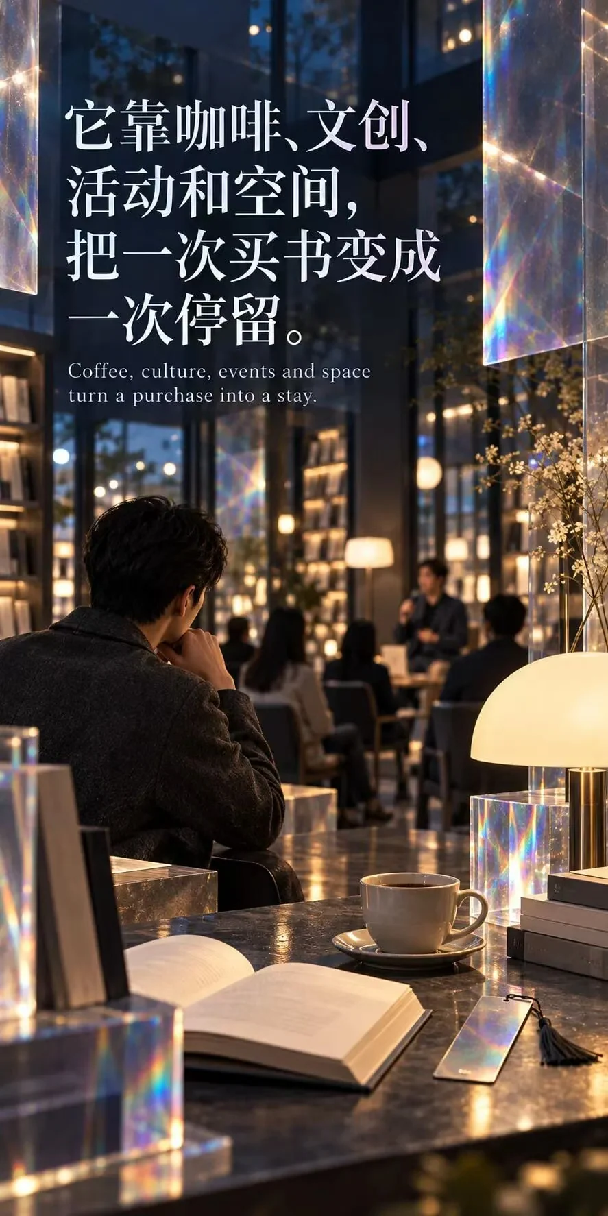 咖啡、文创、活动和空间，把一次买书变成一次停留。