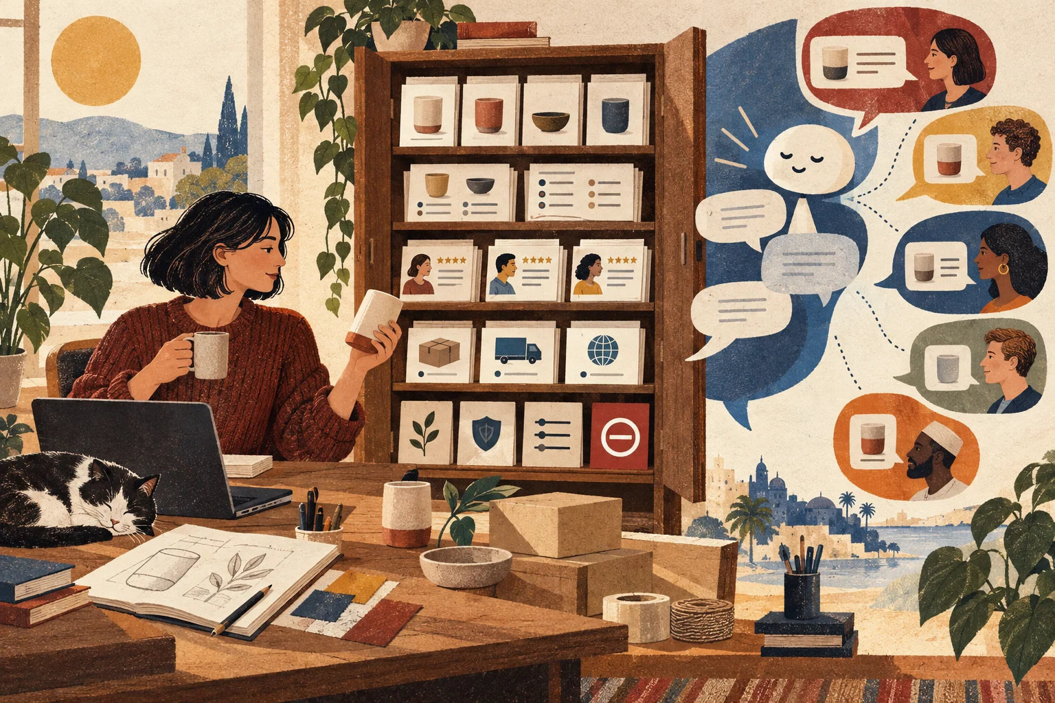 A one-person company can turn real product knowledge into a sales capability that keeps answering questions