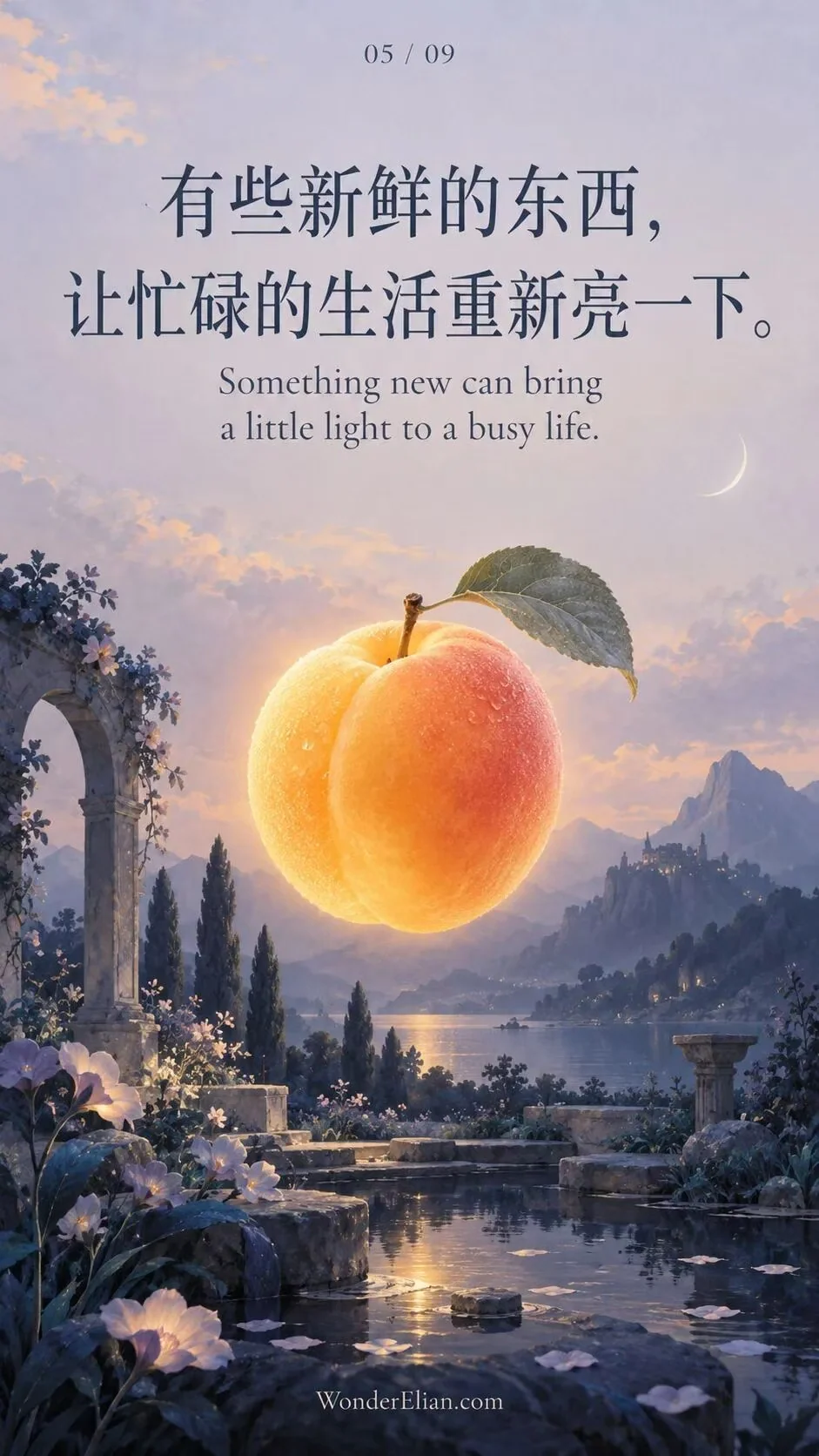 有些新鲜的东西，让忙碌的生活重新亮一下。
