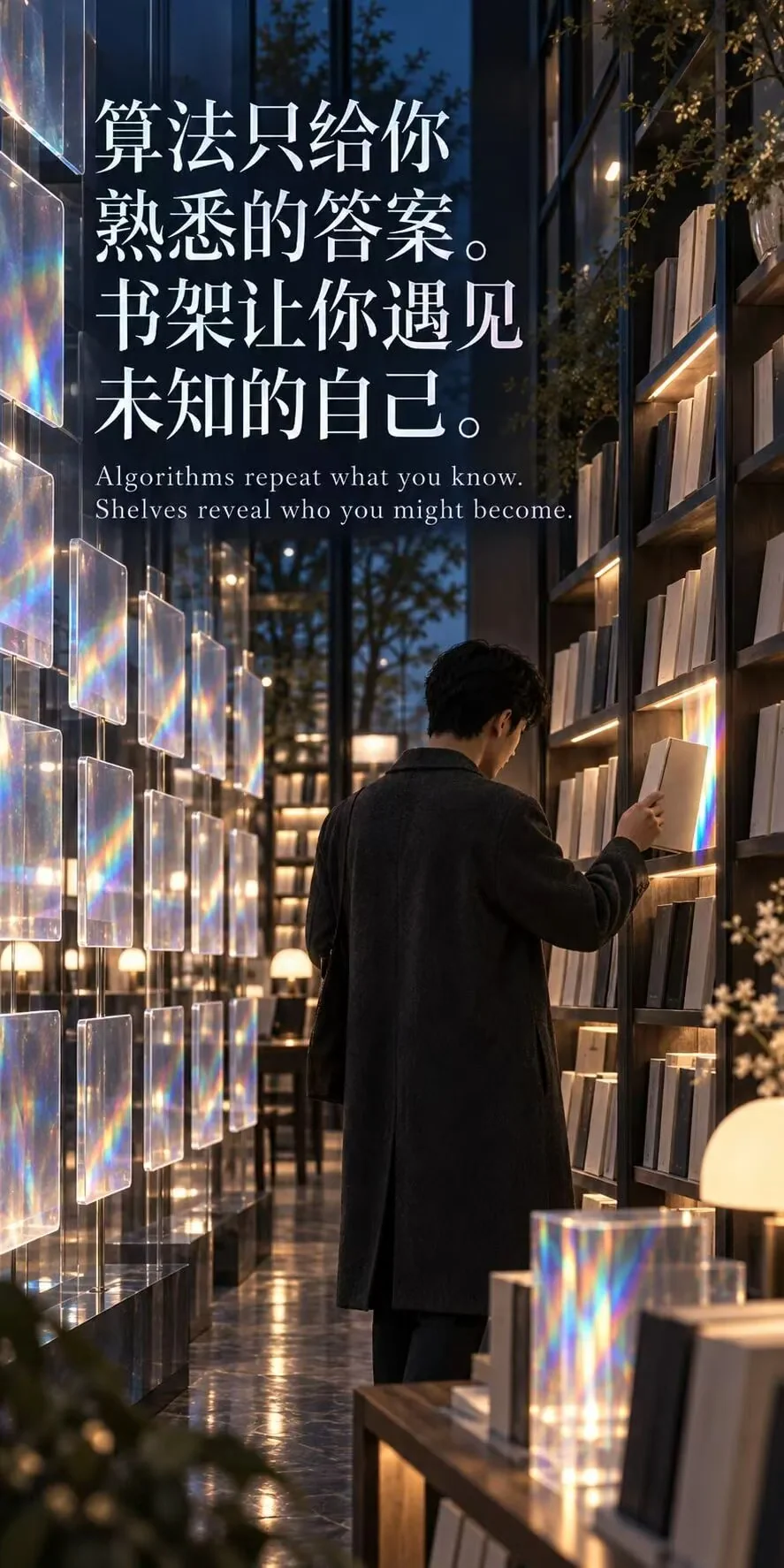 算法只给你熟悉的答案，书架让你遇见未知的自己。